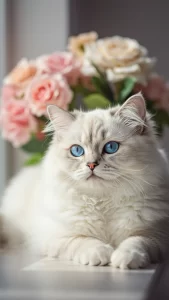 خلفيات قطط هملايا بيضاء