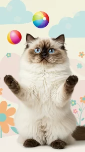 خلفيات قطط هملايا مضحكة