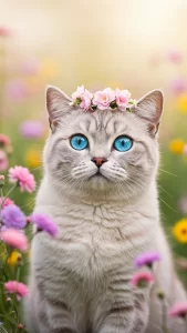 خلفيات قطط وردية وأنثوية للهاتف