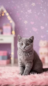 خلفيات قطط وردية