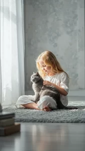 خلفيات كيوت للبنات مع قطط بريطانية