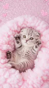 خلفيات كيوت للقطط تناسب الذوق الأنثوي