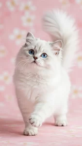 خلفيات وردية وناعمة لقطط شيرازي