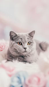 صور قطط بريطانية وردية وأنثوية