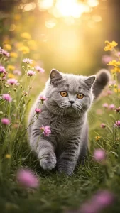 صور قطط بريطانية وردية وأنثوية