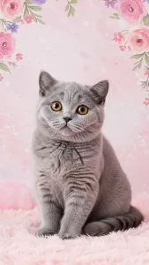 صور قطط بريطانية وردية وأنثوية