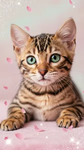 صور قطط بنغال وردية وأنثوية للبنات