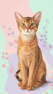 صور قطط حبشية بألوان ناعمة 