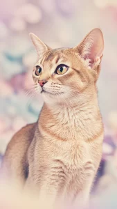 صور قطط حبشية بألوان ناعمة