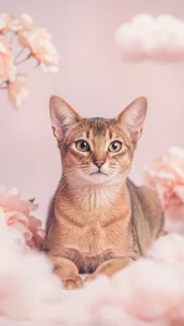 صور قطط حبشية بألوان ناعمة