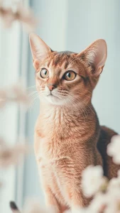 صور قطط حبشية بألوان ناعمة