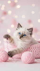 صور قطط راغدول وردية بلمسة أنثوية