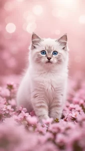 صور قطط راغدول وردية بلمسة أنثوية