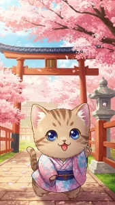 صور قطط مونتشكين مرسومة بأسلوب أنمي