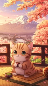 صور قطط مونتشكين مرسومة بأسلوب أنمي