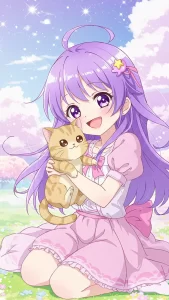 صور قطط مونتشكين مرسومة بأسلوب أنمي