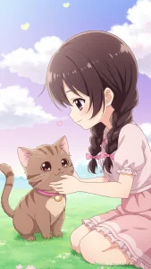 صور قطط مونتشكين مرسومة بأسلوب أنمي