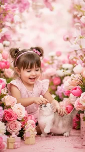 صور قطط وردية أنثوية