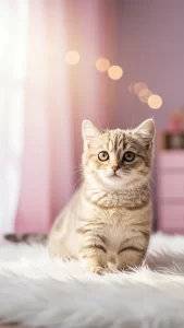 صور قطط وردية أنثوية