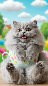 صور لقطط شيرازي في أوضاع مضحكة