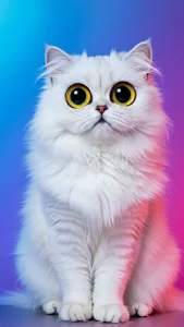 قطط الشيرازي بعيون واسعة