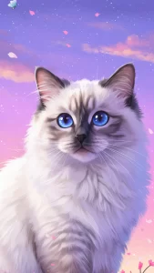 قطط راغدول بتصميم أنمي كيوت