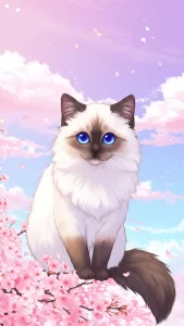 قطط راغدول بتصميم أنمي كيوت