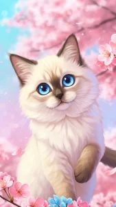 قطط راغدول بتصميم أنمي كيوت