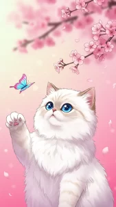 قطط شيرازي بتصميم أنمي ياباني