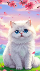 قطط شيرازي بتصميم أنمي ياباني