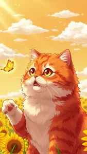 قطط شيرازي بتصميم أنمي ياباني