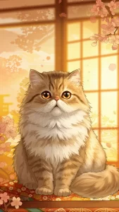 قطط شيرازي بتصميم أنمي ياباني