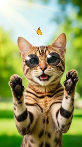 لقطات ظريفة لقطط البنغال