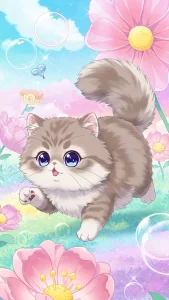 خلفيات أنمي قطط شانشيلا للبنات