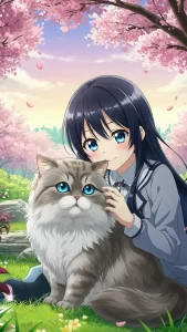 خلفيات أنمي قطط شانشيلا للبنات