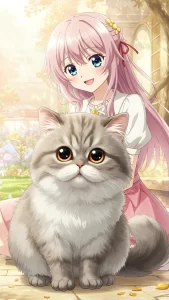 خلفيات أنمي قطط شانشيلا للبنات