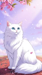 خلفيات انمي قطط الانجورا التركي كيوت