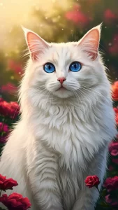 خلفيات انمي قطط الانجورا التركي كيوت