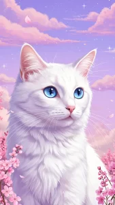 خلفيات انمي قطط الانجورا التركي كيوت