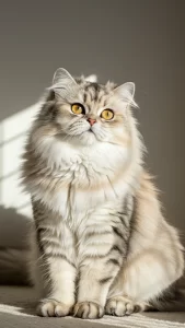 خلفيات ذهبية وملكية لقطط شانشيلا