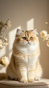 خلفيات ذهبية وملكية لقطط شانشيلا