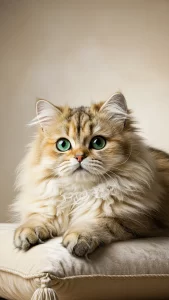 خلفيات ذهبية وملكية لقطط شانشيلا