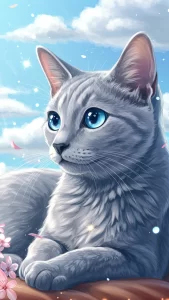 خلفيات قطط أنمي كيوت للبنات