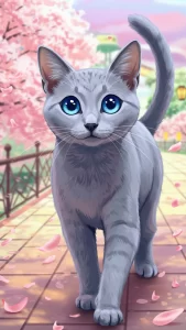 خلفيات قطط أنمي كيوت للبنات