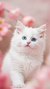 خلفيات قطط الانجورا التركي صغيرة