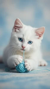 خلفيات قطط الانجورا التركي صغيرة