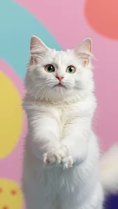 خلفيات قطط الانجورا التركي للبنات كرتون