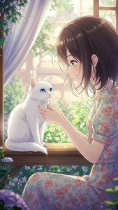 خلفيات قطط الانجورا التركي للبنات كرتون