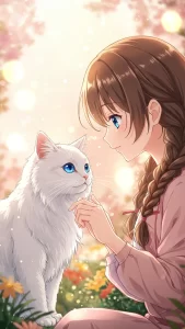 خلفيات قطط الانجورا التركي للبنات كرتون