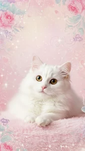 خلفيات قطط الانجورا التركي وردية